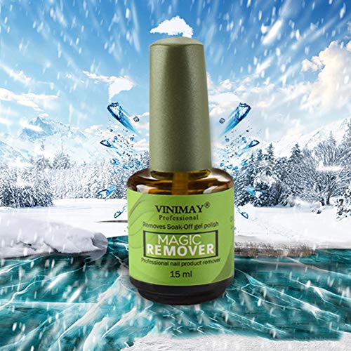 15ML Removedor de esmalte de uñas,Esmaltes de Uñas Gel UV Removedores Soak off Manicura y Pedicura,Eliminación de manicura Pegamento Manicure Magic Nail Remover Uñas Líquido de eliminación,estallido
