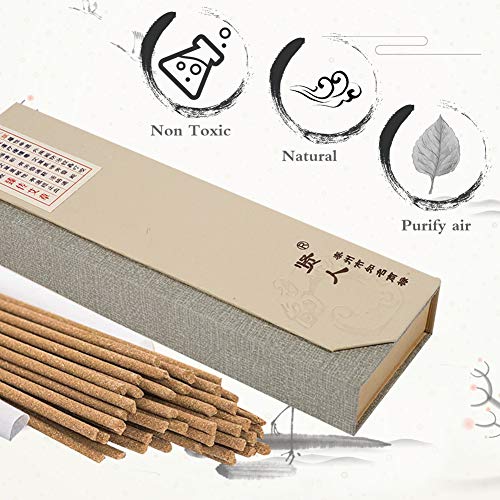 180pcs/Pack ORIENTAL Buda budista aroma naturaleza funda de varillas de incienso con madera de sándalo para uso multifunción