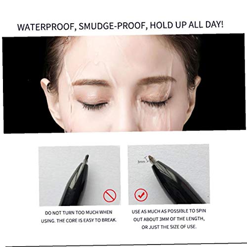 1pc 4 en 1 pluma de la ceja cejas Contorno de Ojos Larga duración de la pluma de la pluma del trazador de líneas impermeable del maquillaje lápiz delineador de ojos maquillaje cosmético herr
