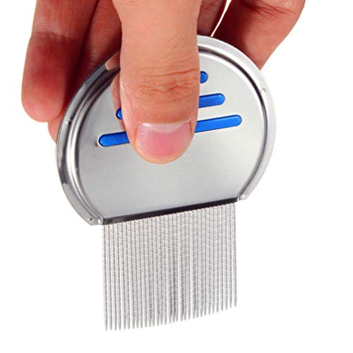 1PC Acero Inoxidable Terminator piojos Peine Libre del Pelo de los niños Rid Piojos Dientes Súper Densidad Quitar Las liendres Peine