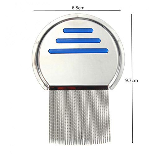 1PC Acero Inoxidable Terminator piojos Peine Libre del Pelo de los niños Rid Piojos Dientes Súper Densidad Quitar Las liendres Peine