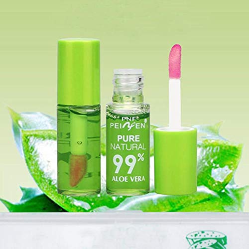 1PC Barra de labios mate Aloe Vera Esencia del lápiz labial Moistourizer cambio de color de labios brillo de labios de larga duración protector labial Gel Calmante (3,5 g)