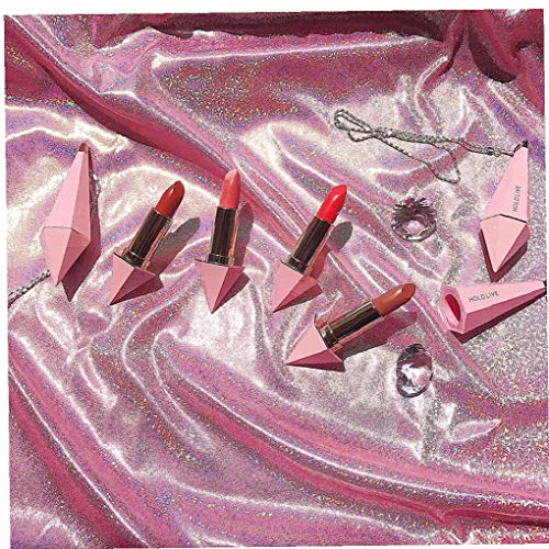 1pc De Larga Duración Barra De Labios Hidratante Labial Cremoso Impermeable Antiadherentes Diamond Cup Lápiz Labial Cosmético Creativo Regalo Para Las Mujeres De Las Muchachas (104 Red De Época)