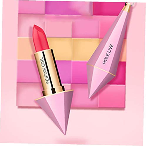 1pc De Larga Duración Barra De Labios Hidratante Labial Cremoso Impermeable Antiadherentes Diamond Cup Lápiz Labial Cosmético Creativo Regalo Para Las Mujeres De Las Muchachas (105 Milk Tea)