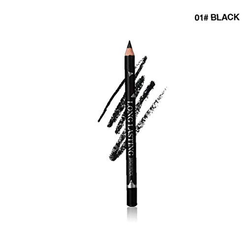 1pc Lápices De Cejas Impermeables Microblading Pluma De La Ceja Cejas Naturales Larga Duración Del Maquillaje Smudgeproof Ojos Pro Delineador De Ojos Pluma De La Ceja Definido (01 Negro)