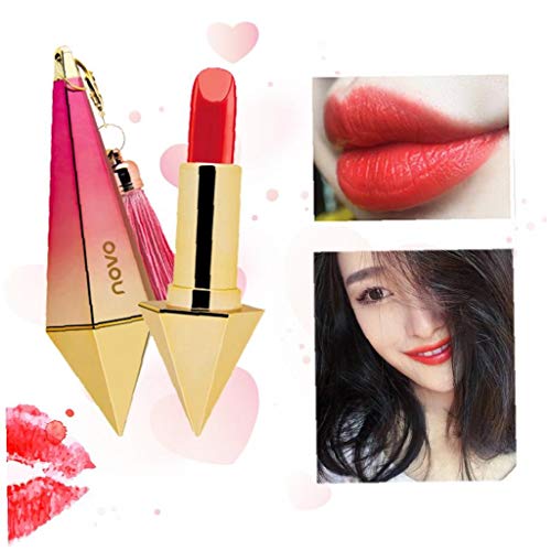 1pc Super Hidratante Labial Diamante Único Tubo En Forma De Lápiz Labial Cremoso De Labios De Larga Duración De Maquillaje Cosmético Velvet Crema De Cacao Idea Regalo Para Las Mujeres Choice ( 03)