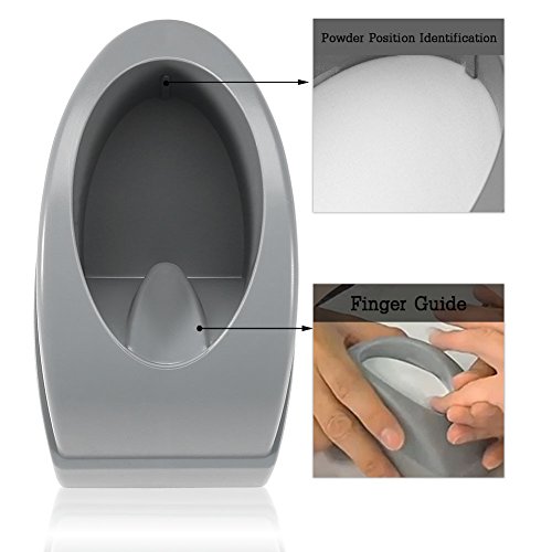 2 colores francés Dip Nail Container Smile Line Maker francés Nail Art Guide Manicura Herramientas(gris)