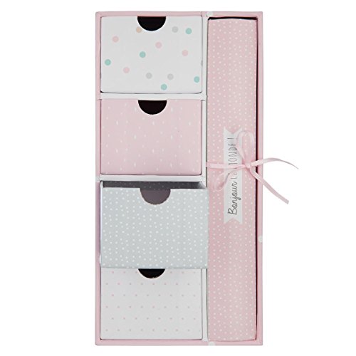 2 en 1 Caja de recuerdos de nacimiento + Album de fotos - Color ROSA