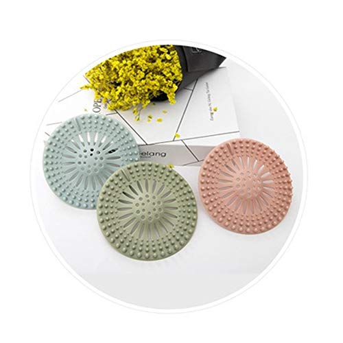 2-piece fregadero de cocina de silicona anti obstrucción de drenaje de suelo cubierta de drenaje zócalo del enchufe del pelo anti obstrucción del filtro Filtro de alcantarillado Outlet 3 colores dispo