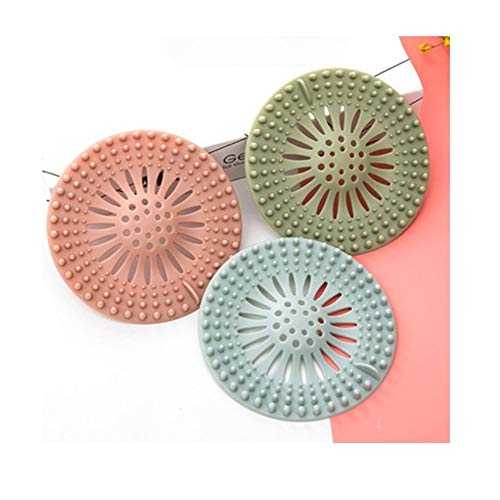 2-piece fregadero de cocina de silicona anti obstrucción de drenaje de suelo cubierta de drenaje zócalo del enchufe del pelo anti obstrucción del filtro Filtro de alcantarillado Outlet 3 colores dispo