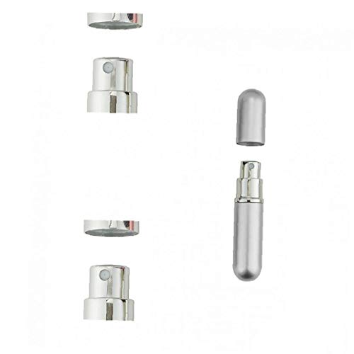 2 Piezas De Botellas Claras Perfume Mini Portátil De Viaje De Perfume Recargable Del Atomizador Del Aerosol De La Botella Vacía Para El Monedero Del Bolsillo