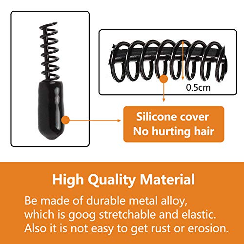 2 Piezas Diademas de Metal Ondulado, Diadema de Unisex Elástico Deportes Pelo Aro Banda, Diadema Antideslizante Accesorios de Pelo Elásticos para Yoga Deportes al Aire Libre, Resorte Pequeño