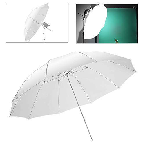 2 x 43 Estudio de fotografía Negro de Plata Reflectante Paraguas/Paraguas Blanco Suave para el Kit de iluminación de vídeo