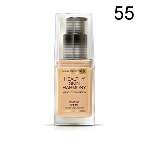 2 x Max Factor Healthy Skin Harmony Miracle Foundation - 55 Beige