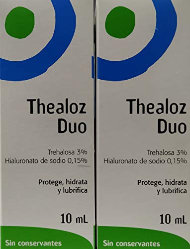 2 x Thealoz Duo Gotas Para Ojos 10ml NUEVO