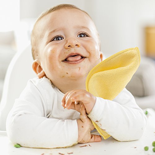 20 toallitas para bebé MICROFIBRA de Little Gubbins | Paquete de paños secos sin aroma