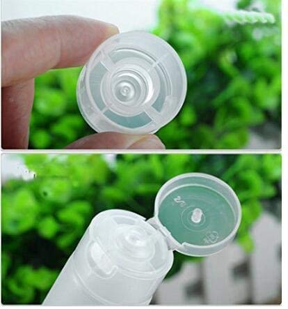 20 unidades de transparente vacío rellenable plástico suave tubos de muestras de cosméticos tarros de maquillaje recipientes de viaje para bálsamos labiales