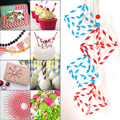200PCS Pajitas de papel biodegradables Pajitas de papel de colores Pajitas desechables para cumpleaños, bodas, fiestas navideñas, celebraciones