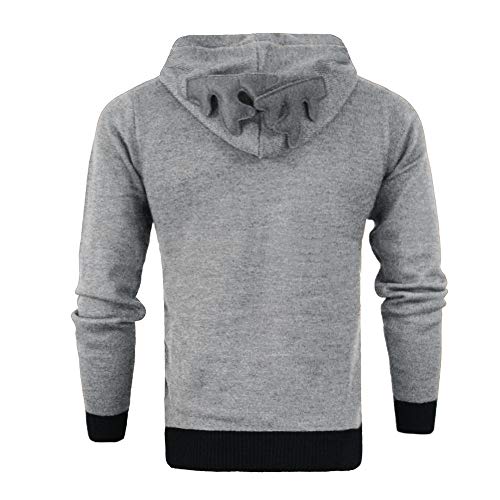 2019 Nuevo SuéTer con Capucha para Hombre Color SóLido Hombres Otoño Invierno Navidad Sudadera con Capucha Navidad Blusa 3D Top