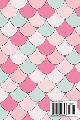 2020 Daily Diary: A5 Day on a Page to View Full DO1P Planner Lined Writing Journal | Pink & Duck Egg Blue Mint Green Pastel Mermaid Scales (2020 Daily Diaries)