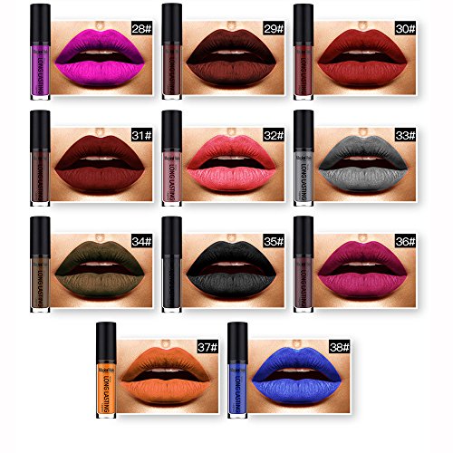 22 Colores Profesional Mate Pintalabios de Maquillaje Larga Duracion para Niñas por ESAILQ G