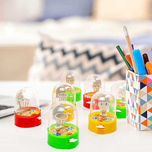 24 Juegos de Lanzar Baloncesto con el dedo de Escritorio - Un entretenimiento familiar portátil y que reduce el estrés, ideal para los juguetes de fiesta para niños.