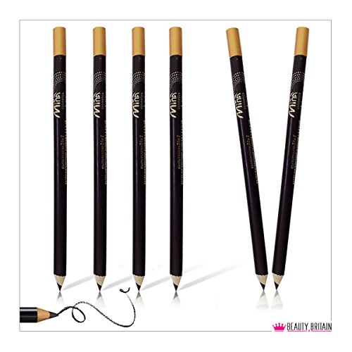 24 x negro delineador de ojos Lápices de largo impermeable al por mayor trabajo Lot UK