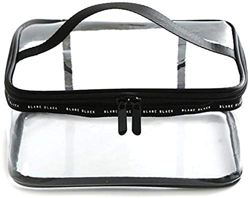 2PCS Bolsas de Aseo Transparente Mujer Viaje Cosmeticos Neceseres Toiletry Bag, Portátil y Impermeable, Material de PVC