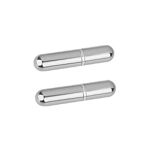 2pcs botellas claras Perfume mini portátil de viaje de perfume recargable del atomizador del aerosol de la botella vacía para el monedero del bolsillo de equipaje de plata