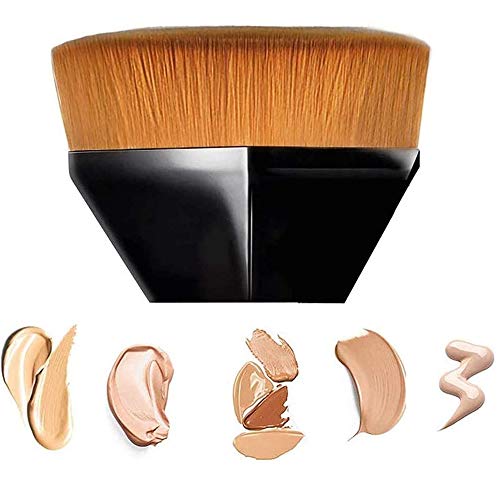 2Pcs Flawless Wand Foundation Brush Six Corners Powder Makeup Loose Powder Brushes,High-Density Seamless Foundation Brush BB Cream Brushes.