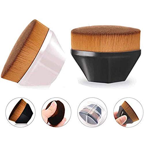 2Pcs Flawless Wand Foundation Brush Six Corners Powder Makeup Loose Powder Brushes,High-Density Seamless Foundation Brush BB Cream Brushes.