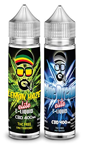 2X 50ml cbd 400mg | Blue Dream Elite + Lemon Haze Elite | Sabor de maryiuana con terpenos Naturales - Liquido para Cigarrillo electronico E-Liquid SIN NICOTINA no nicotina no Tabaco