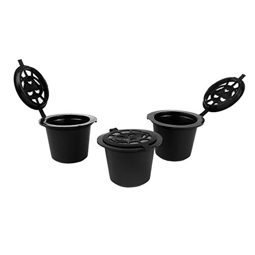 3 CAPSULAS RECARGABLES RELLENABLES REUTILIZABLES PARA CAFETERAS NESPRESSO + 1 CUCHARITA DE CAFE REGALO