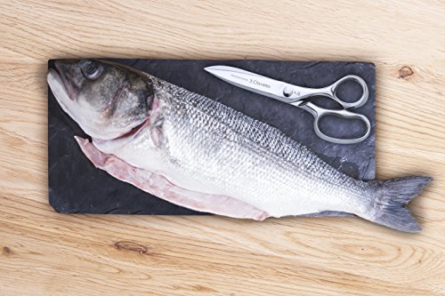3 Claveles Tijeras de Cocina Profesional, Acero Inoxidable - (20cm - 8"), Brillo