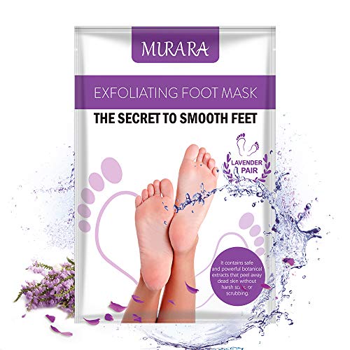 3 Pares Mascarilla Exfoliante de Pies, Aliver Foot Peeling Mask,Lavanda Exfoliantes Calcetines Foot Mask, Quita Cutículas y Callos, Eliminar Piel Muerta Hidratante y Blanqueadora