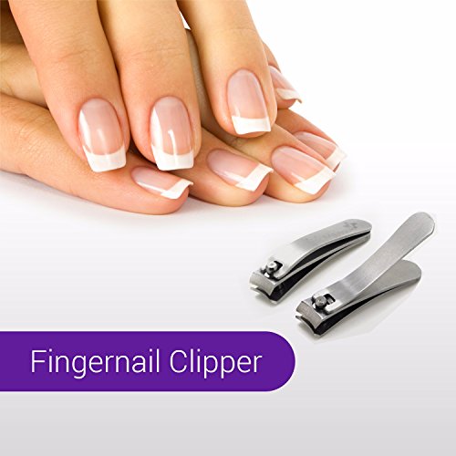 3-pc. Stainless steel manicure and pedicure set, Con funda de cuero, Garantía de Devolución del 100% de satisfacción!