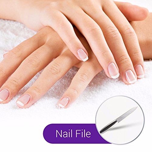 3-pc. Stainless steel manicure and pedicure set, Con funda de cuero, Garantía de Devolución del 100% de satisfacción!