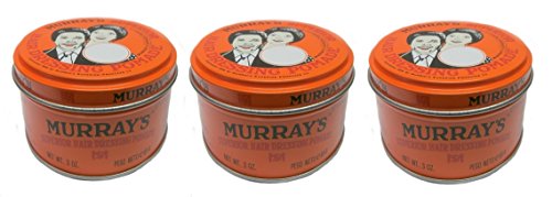 3 Pomadas de Danubio de Murray's Superior Hair Dressing 85 g (total – 255 g)