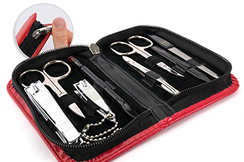 3 Swords Germany - Set para el cuidado de las uñas ´Salamanca` de viaje con estuche para manicura y pedicura - Calidad de marca by 3 Swords (7773)