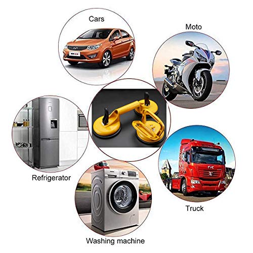 3 Ventosa/Ventosa Doble 100kg/Ventosas Elevadoras de Vidrio/para Levantar Grandes Ventanas y Puertas, Suelos de Madera y Más Objetos que Cumplen con Las Características de Superficie Lisa