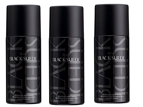 3 x Avon con fragancia de hombre desodorante Body Spray disponible en color negro ante desierto Full velocidad