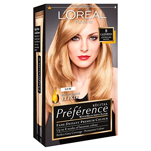 3 x l 'oreal paris Recital Preference color permanente 8 California Natural medio rubio
