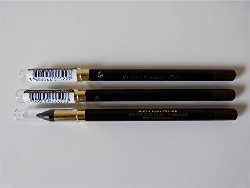 3 x L'Oreal Super Liner Silkissime 24H Waterproof Eyeliner 02 Brown Temptation