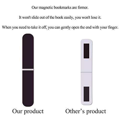 30 Marcadores de Libro Magnéticos Marcapáginas Clip de Página Lindo para Estudiantes Oficina Lectura Papelería (Fruta y Gato)