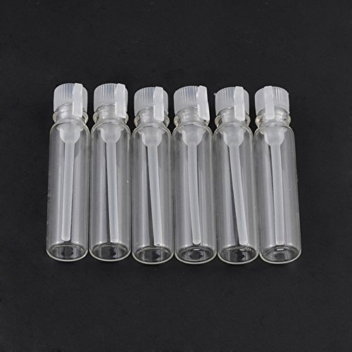 30 pcs vacío Mini viales de muestra de almacenamiento botella de Perfume de cristal rellenable transparente viaje esencial aceite líquido fragancia Aromaterapia muestra botella tarro recipiente, 2ml