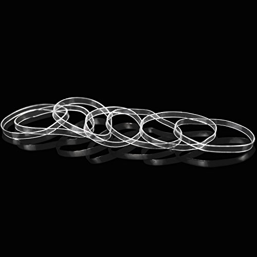 3000pcs banda elástica pelo de SEELOK gomas de lazo anillo de cuerda para hip pop, pelo sucio (transparente)