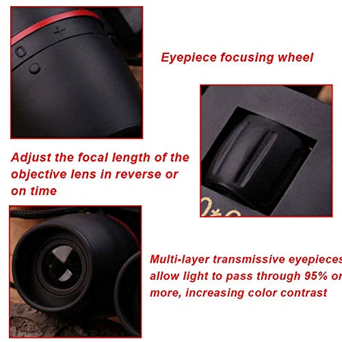 30x60 Prismáticos Zoom Compacto Largo Alcance 1000m Mini Telescopio Potente De Alta Definición Plegable BAK4 FMC Óptica Caza Deportes Camping