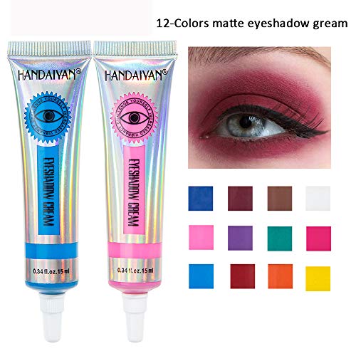 324/5000 GL-Turelifes Matte Eyeshadow Cream Sombra de ojos líquida Bueno para ojos ahumados Aplicar rápidamente Halloween y Cosplay Sombra de ojos de larga duración para todo el día (#03 marrón)