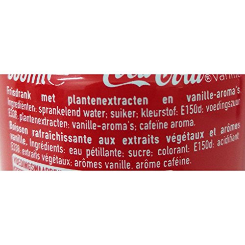 330ml Vanilla Coca-Cola (Paquete de 24 x 330 ml)