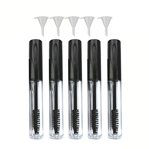 3.5ml Tubo de pestañas vacías Tubo 5pcs pestañas Crema Botella Rímel tubo contenedor con 5pcs embudo